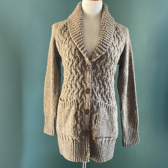 Anthropology Cable-Knit Sweater Virgin wool/ alpaca , Isabela Sinclair Farfar - Picture 1 of 5
